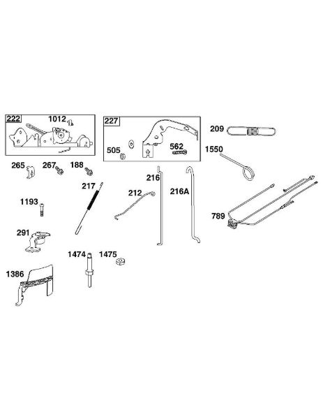 B&S - 44â  44S977-0046-G1 D - CONJUNTO DE ELEMENTOS DE MANDO de la marca Stihl