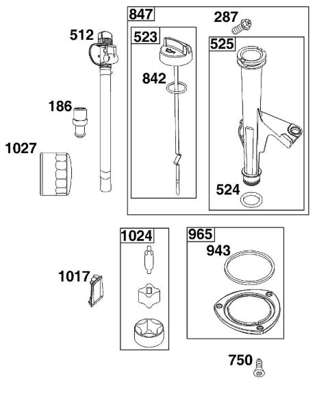 B&S - 44â  44S977-0046-G1 J - CONJUNTO DE LUBRICACIí“N de la marca Stihl
