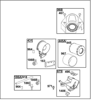 B&S - 44â  44T977-0054-G1 A - CONJUNTO DE FILTRO DE AIRE de la marca Stihl