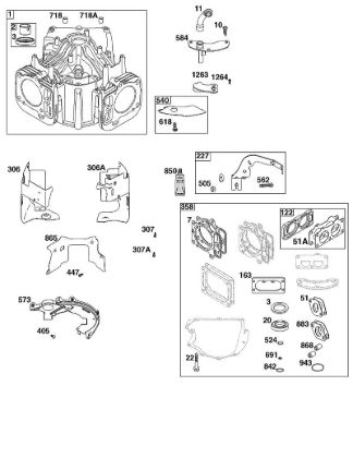B&S - 44â  44T977-0054-G1 H - CONJUNTO DE CILINDROS de la marca Stihl
