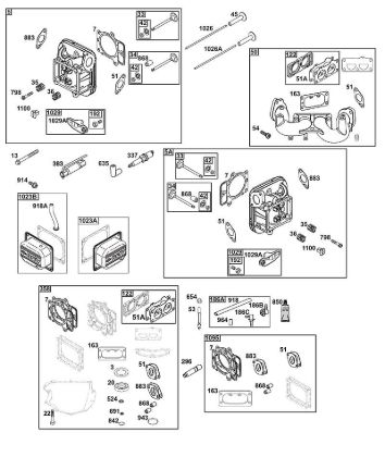 B&S - 44â  44T977-0054-G1 I - CONJUNTO DE CULATA de la marca Stihl