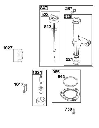 B&S - 44â  44T977-0054-G1 L - CONJUNTO DE LUBRICACIí“N de la marca Stihl