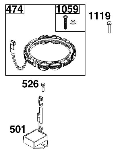 B&S - 49â  49T877-0046-G1 B - CONJUNTO DE GENERADOR de la marca Stihl