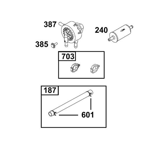 B&S - 49â  49T877-0046-G1 K - CONJUNTO DE ALIMENTACIí“N DE COMBUSTIBLE de la marca Stihl