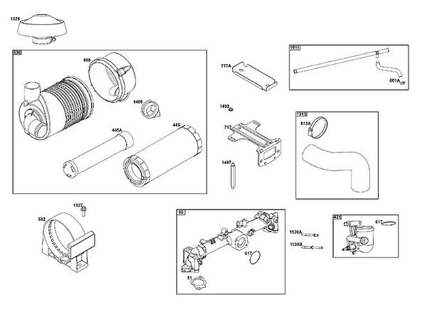 B&S - 61â  61G877-0014-J1 A - CONJUNTO DE FILTRO DE AIRE de la marca Stihl