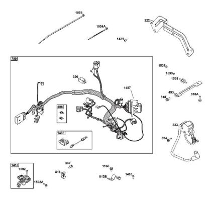 B&S - 61â  61G877-0014-J1 D - CONJUNTO DE ELEMENTOS DE MANDO de la marca Stihl