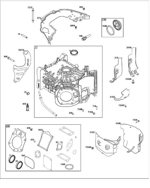 B&S - 61â  61G877-0014-J1 G - CONJUNTO DE CILINDROS de la marca Stihl