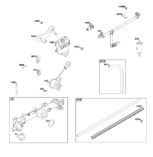 B&S - 61â  61G877-0014-J1 K - CONJUNTO DE ALIMENTACIí“N DE COMBUSTIBLE de la marca Stihl
