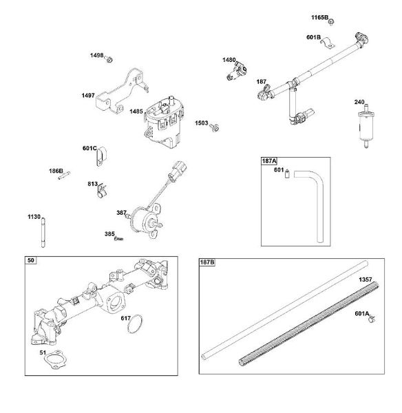B&S - 61â  61G877-0014-J1 K - CONJUNTO DE ALIMENTACIí“N DE COMBUSTIBLE de la marca Stihl
