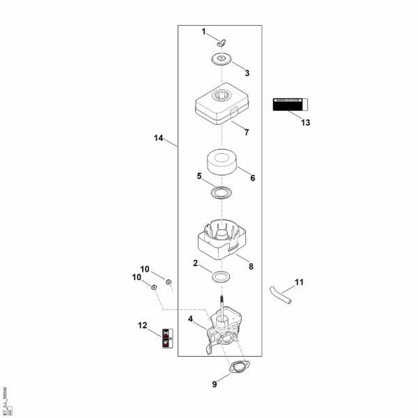 Imagen de B - Filtro de aire EHC 600.0 (EHC600-0002)