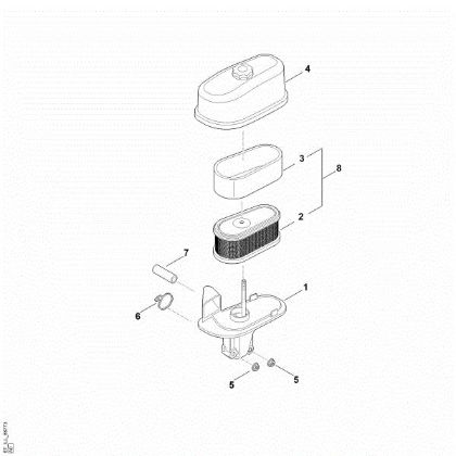 Imagen de B - Filtro de aire EVC 1000.0 (EVC1000-0001)