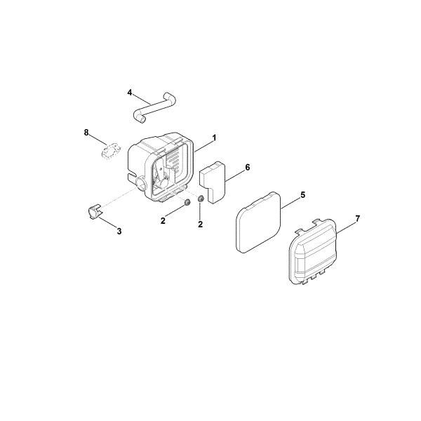 Imagen de B - Filtro de aire EVC 200.1 (EVC200-0002)