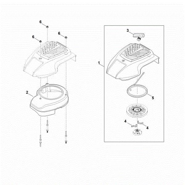Imagen de K - Sistema de arranque, carcasa del ventilador EVC 200.1 (EVC200-0002)
