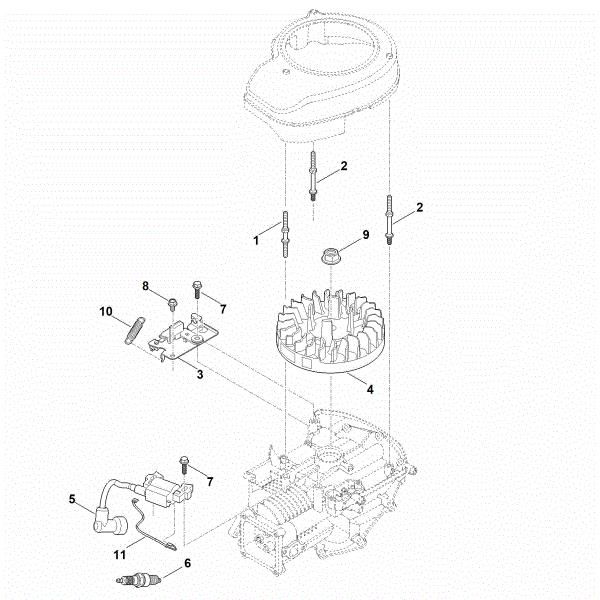 Imagen de I - Sistema de encendido, rueda volante EVC 200.3 C (EVC200-0006)