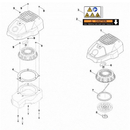 Imagen de K - Sistema de arranque, carcasa del ventilador EVC 2000.0 (EVC2000-0001)