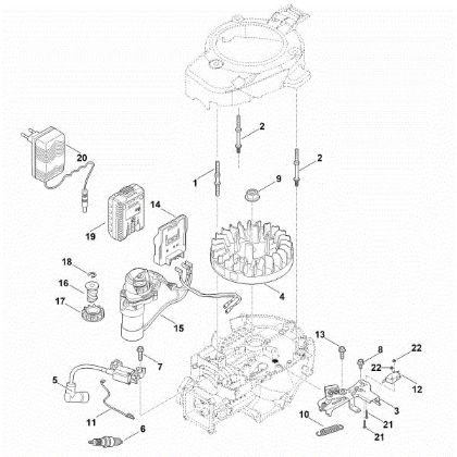 Imagen de I - Sistema de encendido, rueda volante EVC 300.0 E (EVC300-0002)