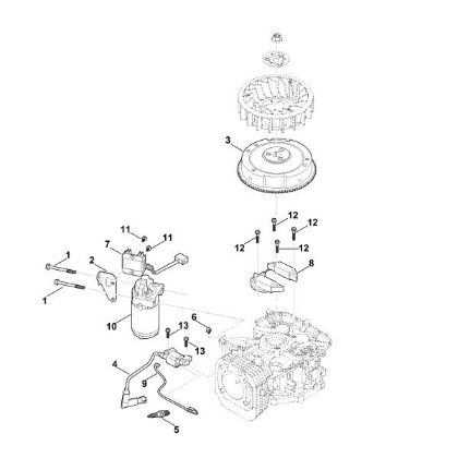 Imagen de D - Sistema de encendido, motor de arranque, rueda volante EVC 4000.0 (EVC4000-0001)