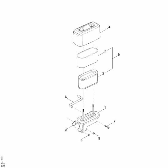 Imagen de B - Filtro de aire EVC 4000.1 (EVC4000-0002)