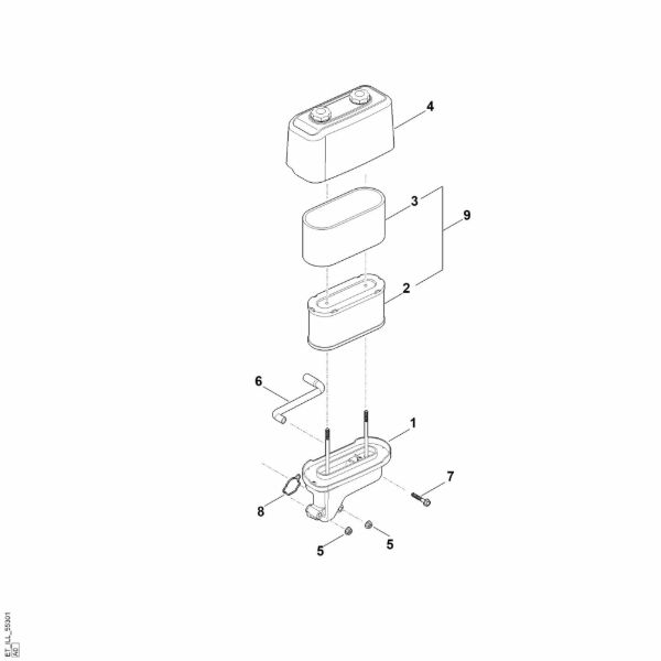 Imagen de B - Filtro de aire EVC 4000.1 (EVC4000-0002)