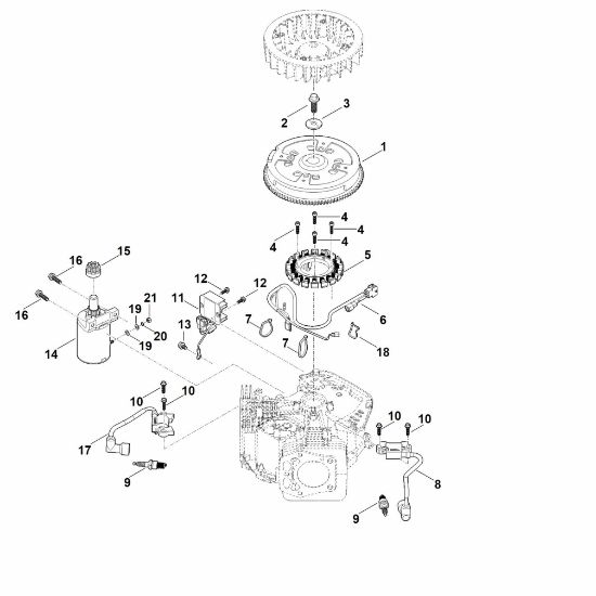 Imagen de D - Sistema de encendido, motor de arranque, rueda volante EVC 7000.0 (EVC7000-0001)