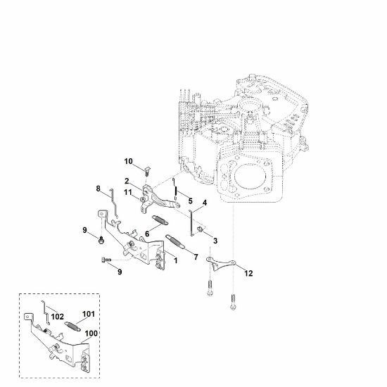 Imagen de G - Varillaje del regulador EVC 7000.0 (EVC7000-0001)