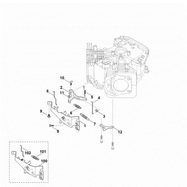 Imagen de G - Varillaje del regulador EVC 7000.0 (EVC7000-0001)