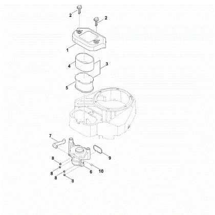 Imagen de B - Filtro de aire EVC 8000.0 (EVC8000-0001)