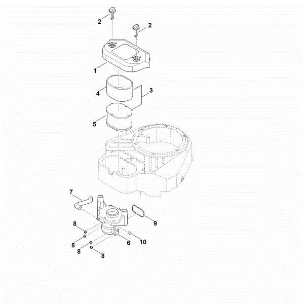 Imagen de B - Filtro de aire EVC 8000.0 (EVC8000-0001)