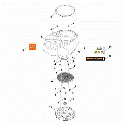 Imagen de C - Carcasa del ventilador EVC 8000.0 (EVC8000-0001)