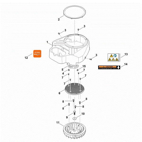 Imagen de C - Carcasa del ventilador EVC 8000.0 (EVC8000-0001)