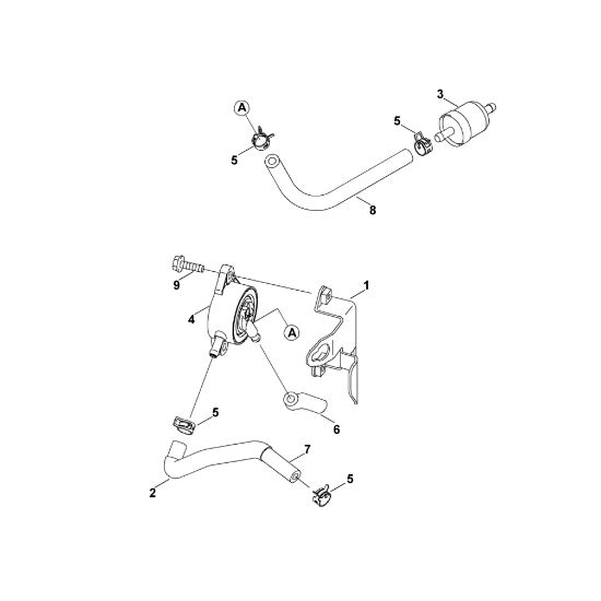 Imagen de K - Tuberà­a de combustible/ filtro FH580V-AS51