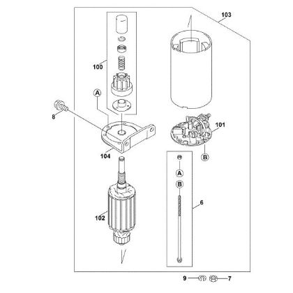 Imagen de L1 - Motor de arranque FH580V-AS51