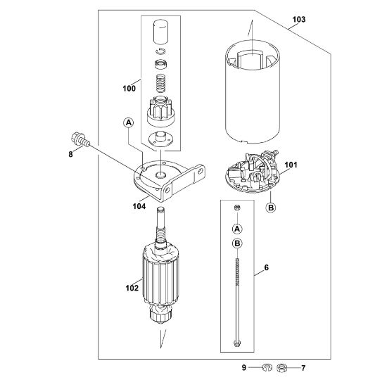 Imagen de L1 - Motor de arranque FH580V-AS51