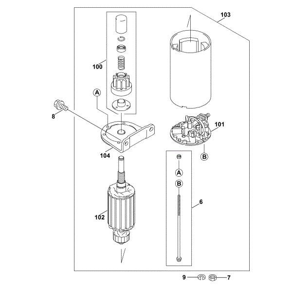 Imagen de L1 - Motor de arranque FH580V-AS51