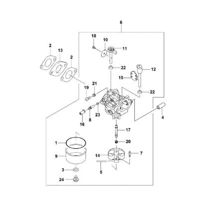 Imagen de I - Carburador FJ180V-AM80