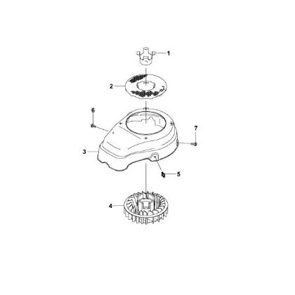 Imagen de F - Cubierta/ rotor de ventilador FJ180V-AM93