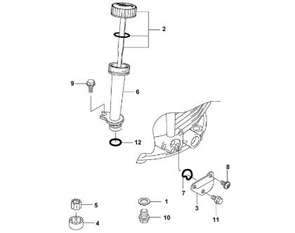 Imagen de E - Sistema de engrase FJ180V-BS51
