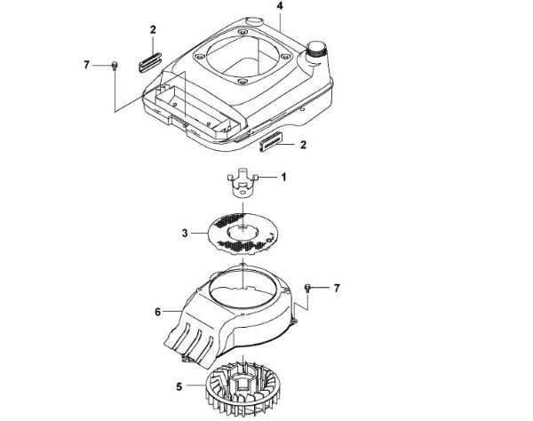 Imagen de F - Cubierta/ rotor de ventilador FJ180V-BS51