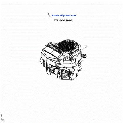 Imagen de A - Piezas de recambio del motor FT730V-AS08-R