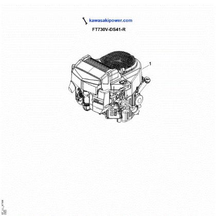 Imagen de A - Piezas de recambio del motor FT730V-DS41-R