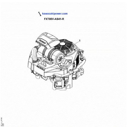 Imagen de A - Piezas de recambio del motor FXT00V-AS41-R