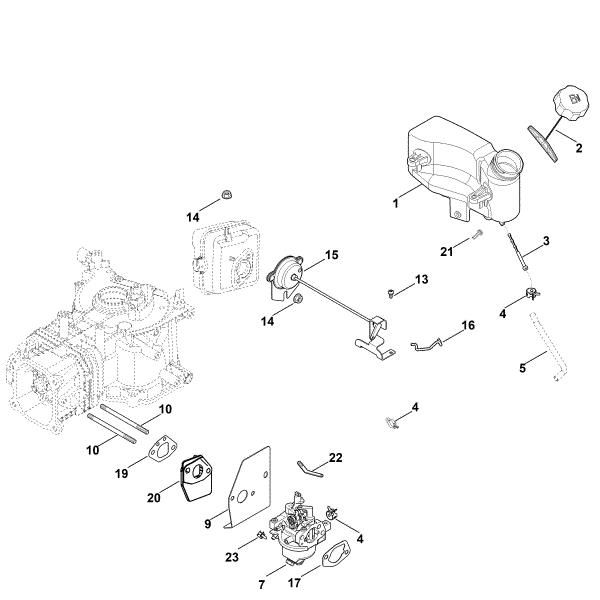 Imagen de G - Carburador, tuberà­a de combustible HD675 (HD675-3012)
