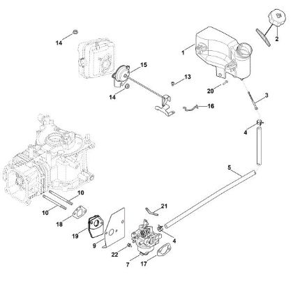Imagen de G - Carburador, tuberà­a de combustible HD675 (HD675-3015)