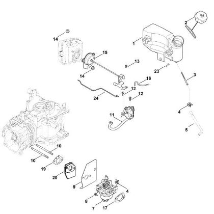 Imagen de G - Carburador, tuberà­a de combustible HD775 (HD775-3024)