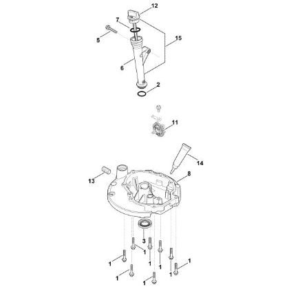 Imagen de K - Sistema de lubricacián, cárter de aceite HD775 (HD775-3024)
