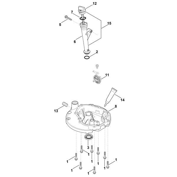 Imagen de K - Sistema de lubricacián, cárter de aceite HD775 (HD775-3024)