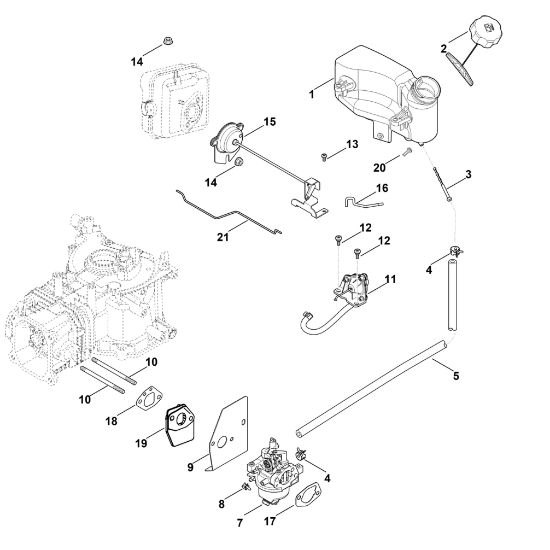 Imagen de G - Carburador, tuberà­a de combustible HD775 (HD775-3026)