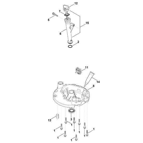 Imagen de J - Sistema de lubricacián, cárter de aceite HD775 (HD775-3026)
