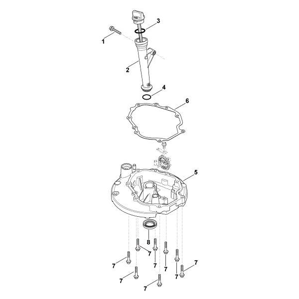 Imagen de K - Sistema de lubricacián, cárter de aceite XT-6 (XT149-0213)
