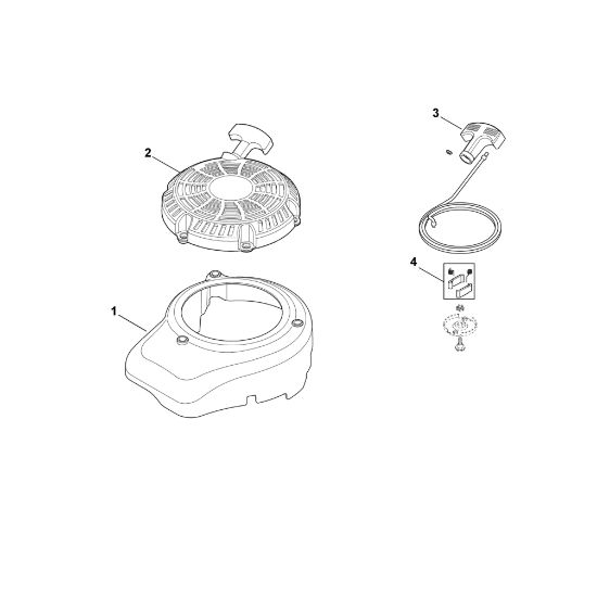Imagen de L - Tapa del ventilador, dispositivo de arranque XT-6 (XT149-0213)
